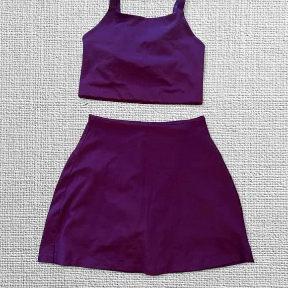 Girlfriend-collective Women's Purple and Pink Skirt