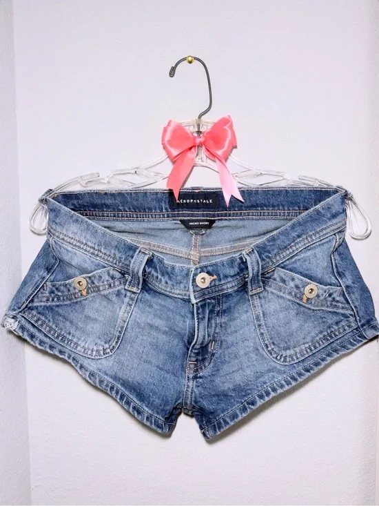 ! Aeropostale Denim Micro Shorts !