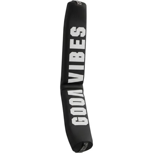Victoria's Secret PINK Good Vibes Black Insulated Beverage Can Tube Cooler Bag