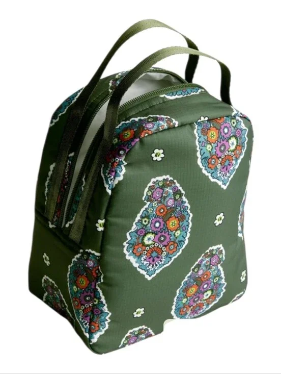 Vera Bradley lunch bag Kew Gardens Green Ripstop