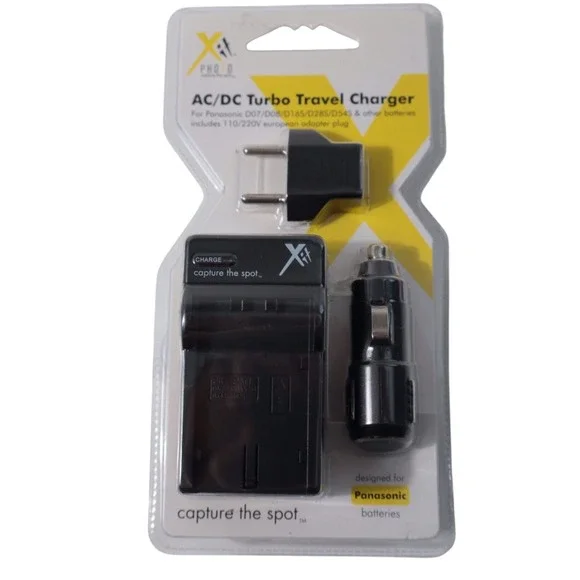 Photo AC/DC Turbo Travel Charger For‎ Panasonic D07/D08/D16S Batteries