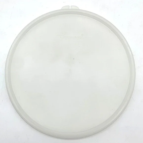 Vintage Tupperware Replacement Lid 1702 White Round 7