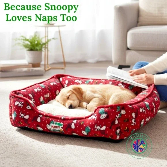 Peanuts Snoopy Christmas‎ Cozy Pet Bed 22