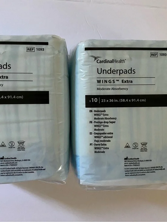 2 packs Cardinal Health Underpads