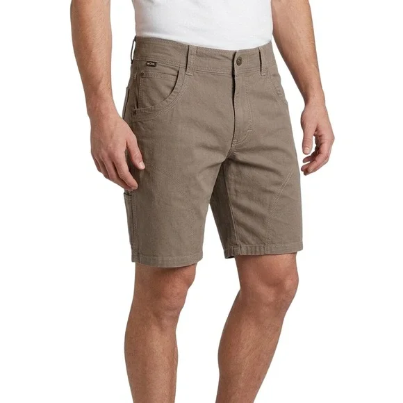 Kuhl Cargo Shorts Women 30 Taupe Khaki Hiking Outdoor Vintage‎ Patina Dye