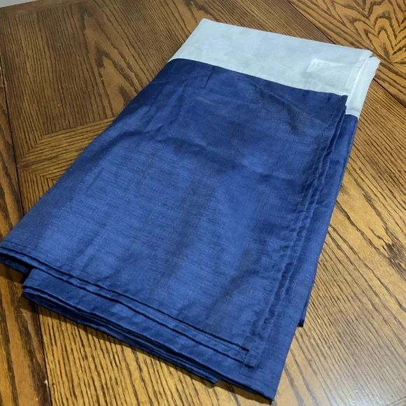 Navy blue bed skirt Full size