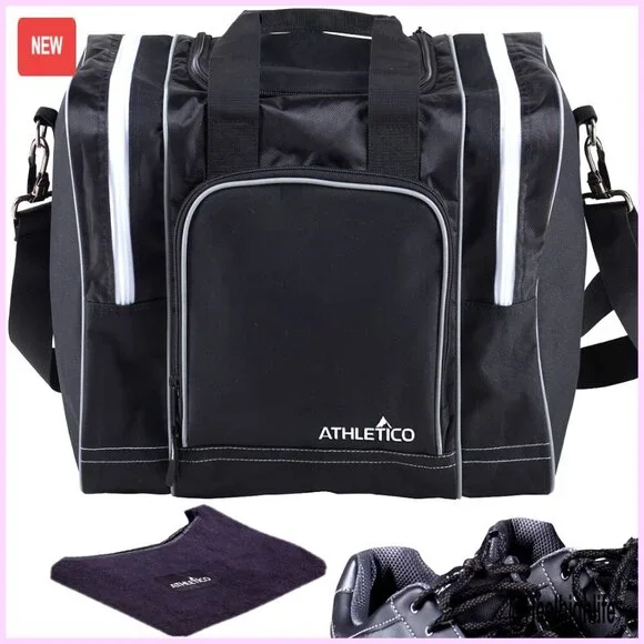 Bowling Tote with Seesaw Polisher, Microfiber Construction, Adjustable Strap