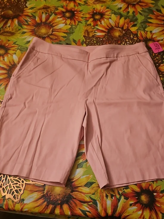 Time and Tru Light Pink Bermuda Shorts