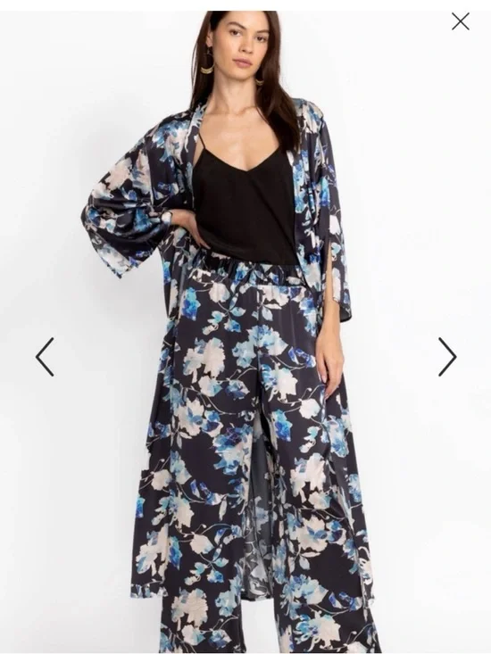 100% Silk Johnny Was Chryssy Kimono and Pants