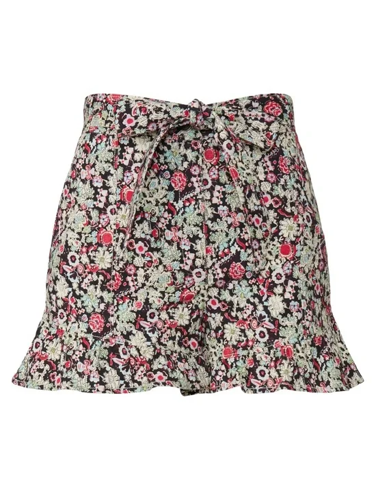 cinq a sept Floral Tie-Waist Shorts
