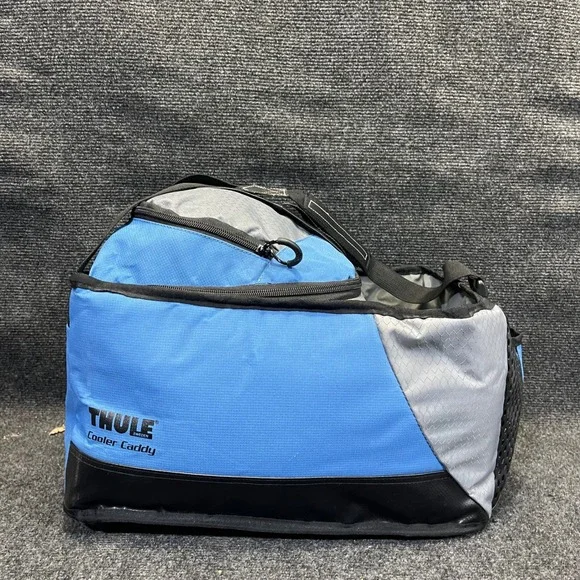 Thule 7034T Cooler Caddy Blue/GRY Insulated Storage Bag Travel Organizer K209983