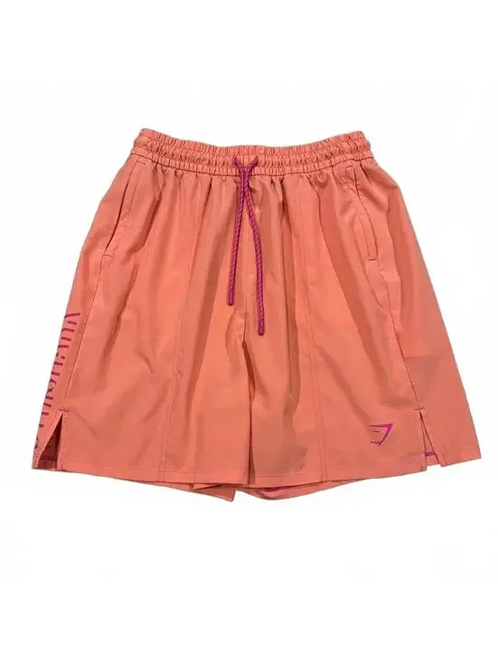 Gymshark Womens High Waisted Sport Woven Shorts Pink Size Small