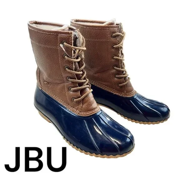 JBU By Jambu Women's Maplewood Waterproof Rain Boots Chocolate Brown Size 7M