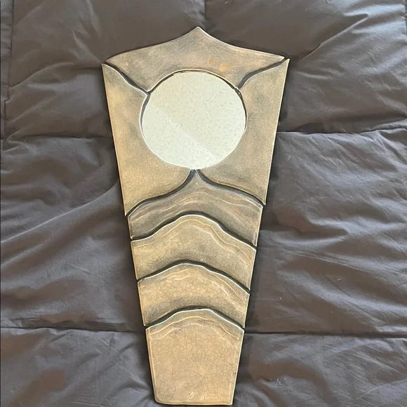 Vintage Gold-Tone Sculptural Wall Mirror