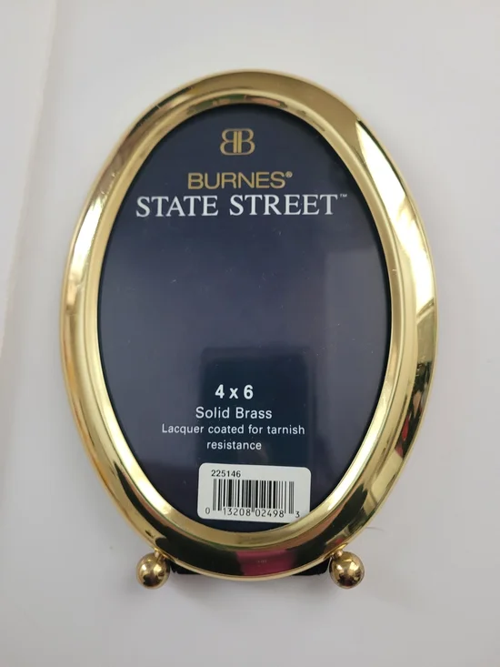 Burnes Of Boston Brass Oval Picture Frame