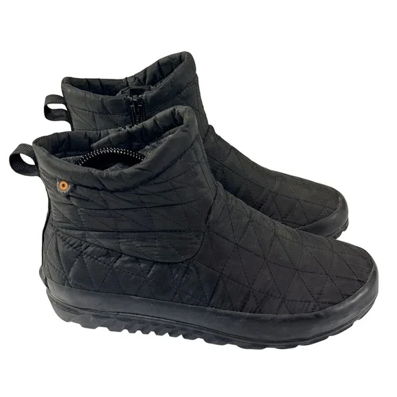 Bogs Snowday‎ II Winter Boots Womens 8 Black Waterproof Outdoor Comfort Gorpcore