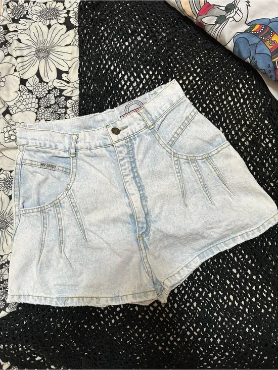Vintage Light Wash Denim Shorts