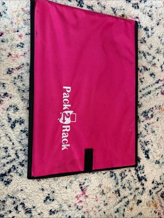 Pink Wall Mirror Storage Organizer