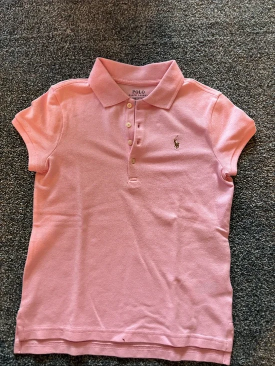 Ralph Lauren Pink Polo Shirt with Embroidered Pony