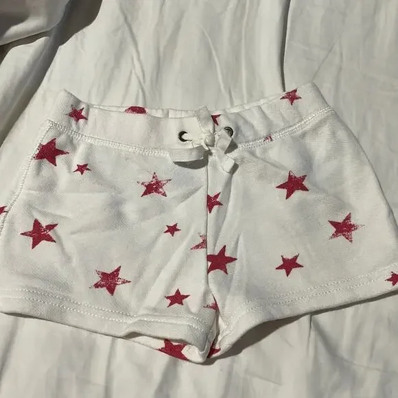 Ralph Lauren 3t cream red star shorts elastic waist nwot French terry new