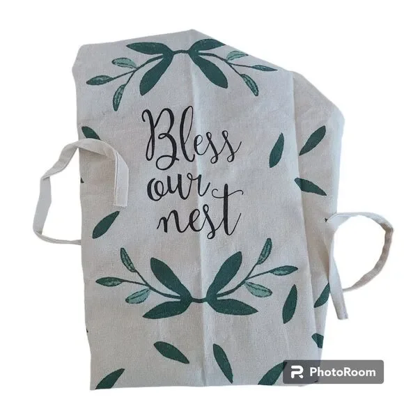 Mabelle Home Collection NEW NWT Printed Bib Apron Bless Our Nest Great For Cooks