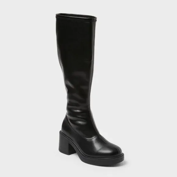 Wild Fable - Women’s Danika Tall Stretch Boots with Memory Foam Black