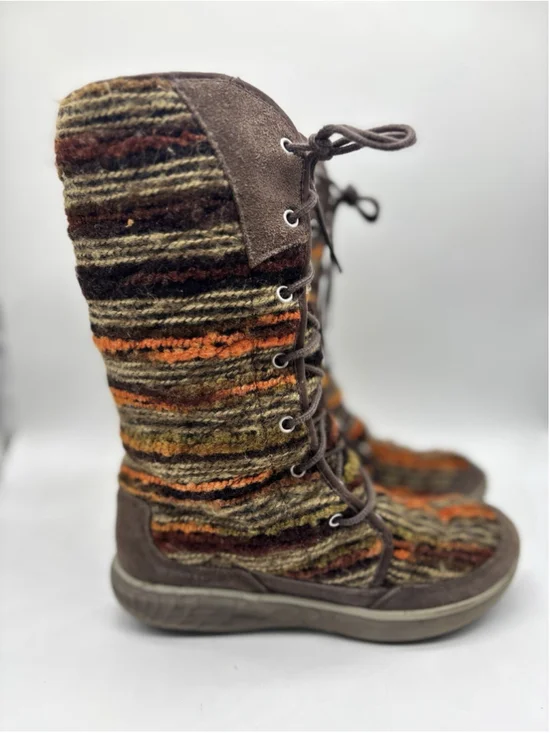 Womens Merrell Boots Pechora Sky Woolen Leather Warm Winter Size 6.5