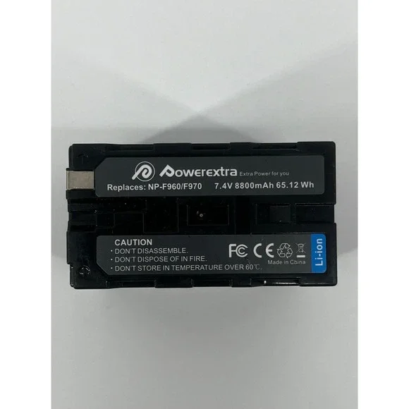 Powerextra NP-F960/F970 Replacement  Battery  for‎ Sony 7.4V