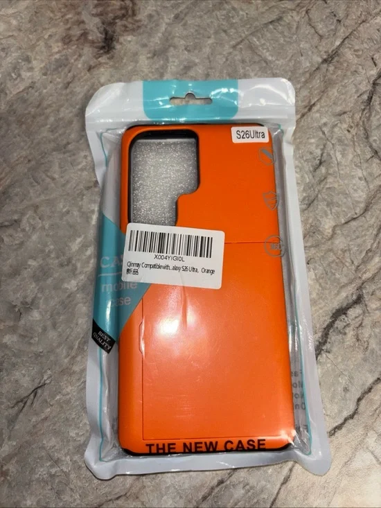 Samsung Orange Protective Phone Case for S26 Ultra