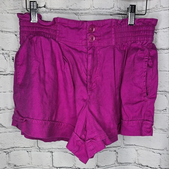 Anthropologie Women's Linen Blend Shorts‎ Size 4