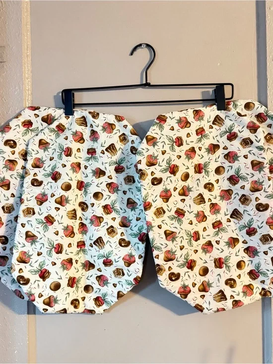 Set of 4 Table Placemats Handmade Dessert/Fall Print Kitchen Decor
