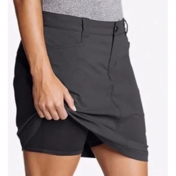 Eddie Bauer‎ Adventurer Hiking Golf Outdoor Travel Adventure Skort in Gray SZ 4