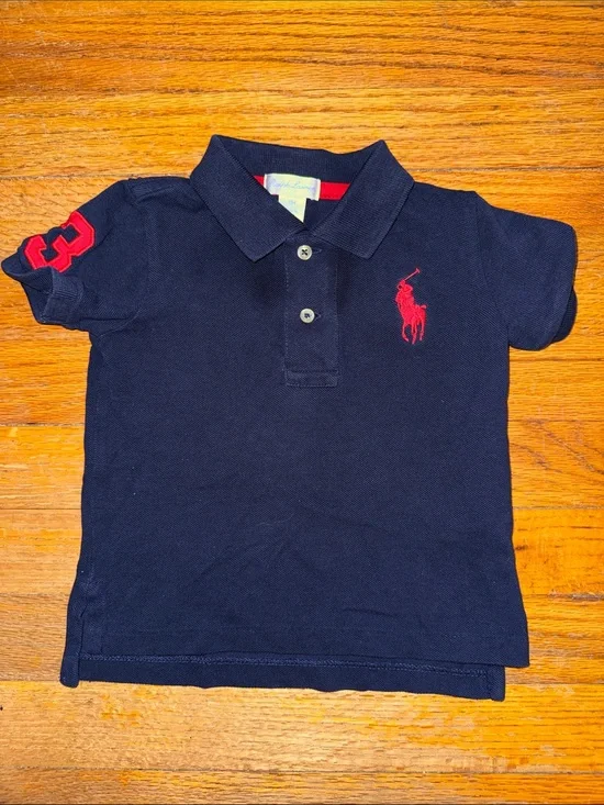 Ralph Lauren Infant 👶🏻 Boy Classic Polo with Iconic Ted Pony &   Sleeve Patch