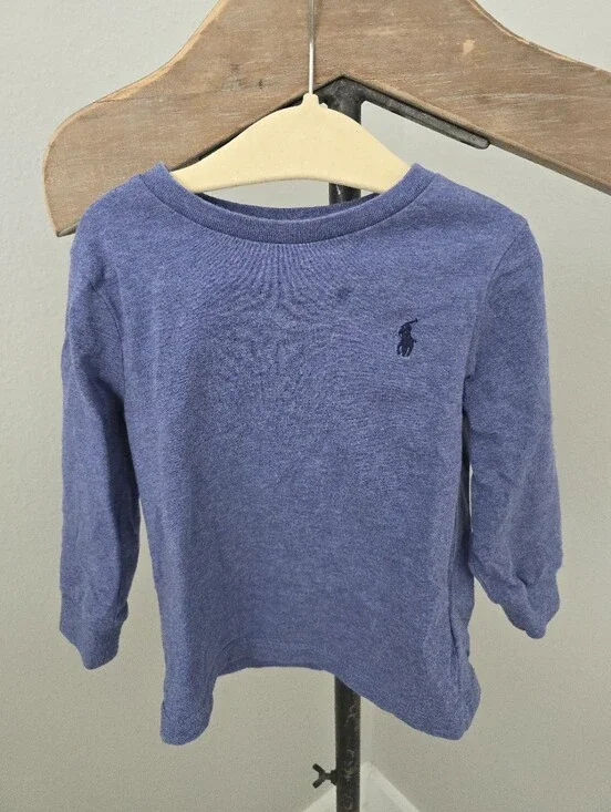 Ralph Lauren Kids Long-Sleeve Tee - Blue