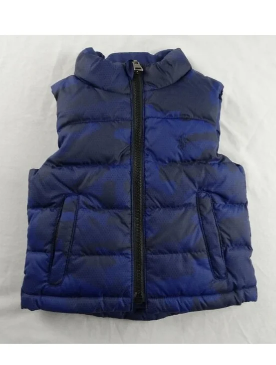Ralph Lauren Baby Boy Reversible Camo Puffer Vest Jacket Size 12M