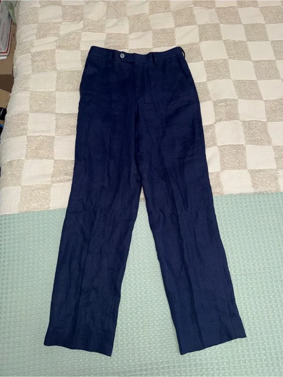 Lauren Ralph Lauren 100% Linen Pants size 14R/ 27” W