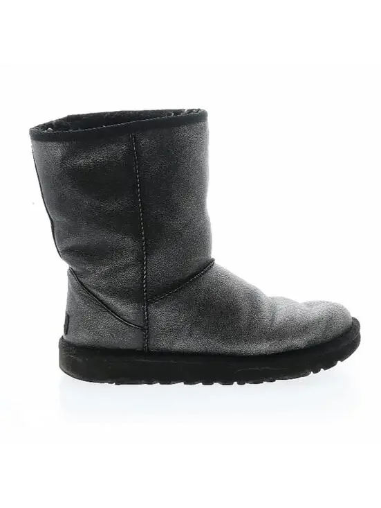 UGG Classic Short II boots in a black metallic iridescent Suede