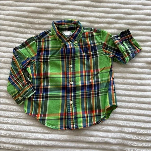 Ralph Lauren Multicolor Plaid Kids Button Down Shirt