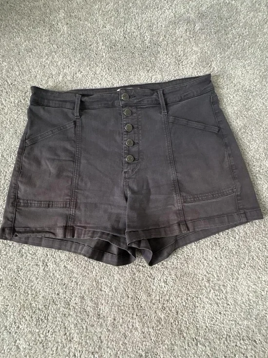 Pistola High-Waist Button-Front Women’s Shorts — Black 31