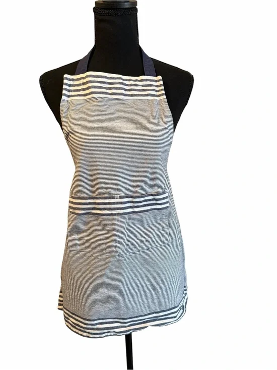 Children’s Williams Sonoma Bay Blue & White Stripe Cotton Apron