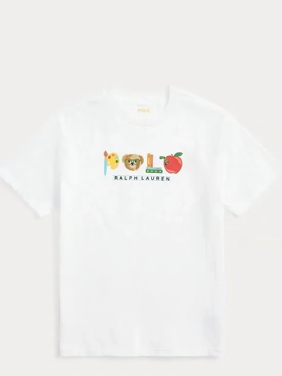 Sz Various Ralph Lauren Kids White Graphic Logo T-Shirt