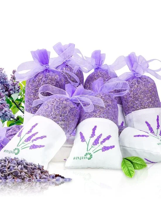 8 Packs French Lavender Sachets for Drawers and Closets Fresh Scents, Home Fragr