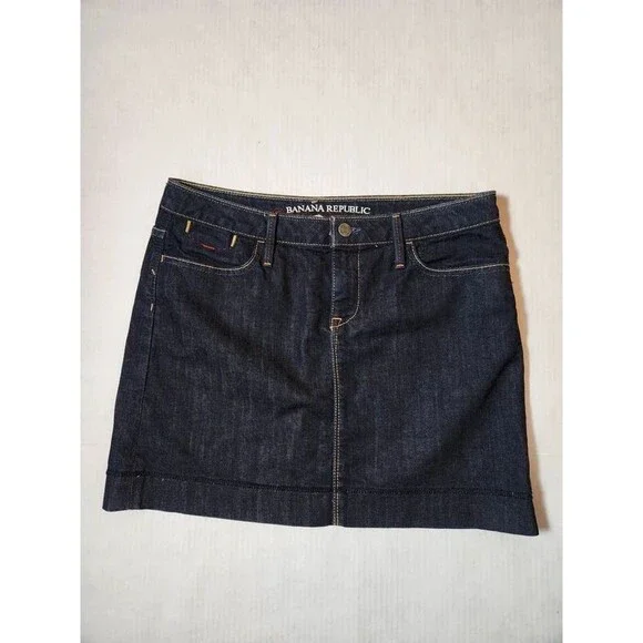 Banana Republic Stretch Denim Skirt Size 8