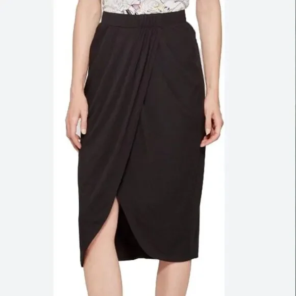 A New Day‎ Women's Wrap Skirt in Ebony Bpack Size Small