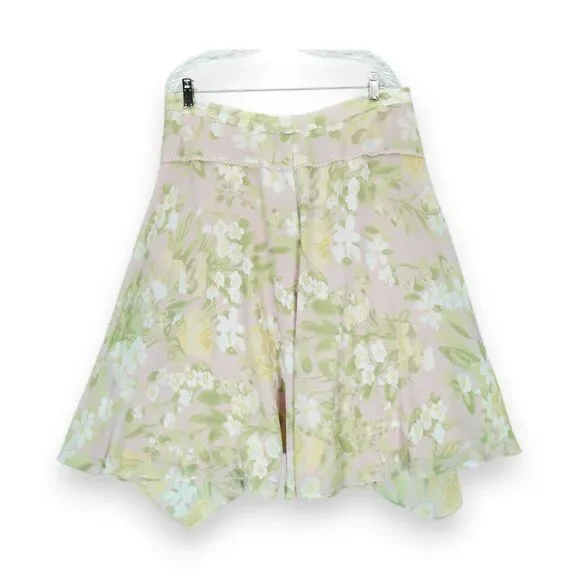 NWT‎ Emma James Women's Skirt Floral Print Size 14 Back Zip Closure