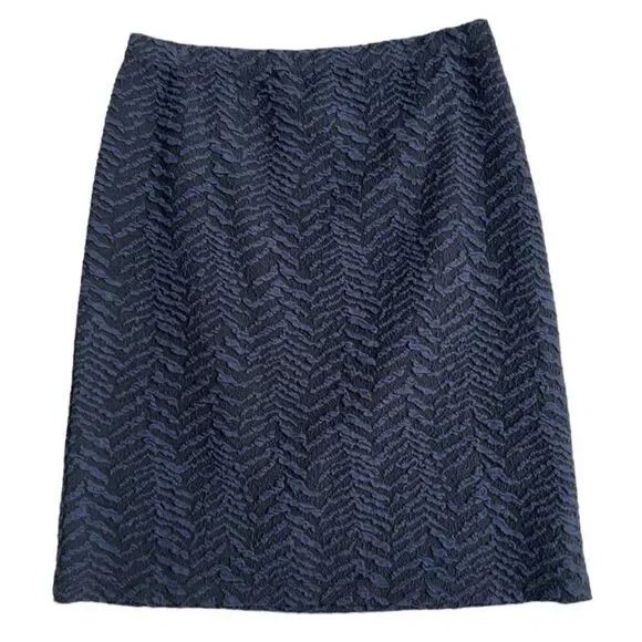 J. McLaughlin Mini Skirt Womens Small Blue Polyester Blend‎