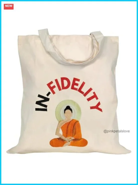100% Cotton Canvas Tote - Embroidered Reusable Grocery Shopping Bag