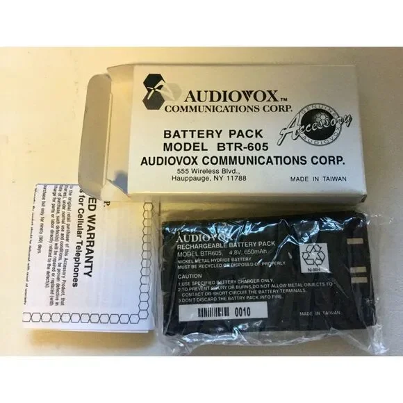 Audiovox Battery Pack Model BTR -605 4.8V 650mAh‎ nickel metal hydride Original