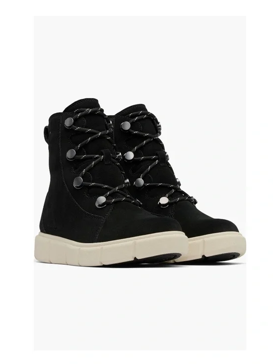 Sorel Explorer 3 Joan Waterproof Winter Boot Black & Chalk Women’s Size 7.5