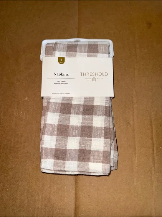 4PK Threshold 100% Cotton Napkins